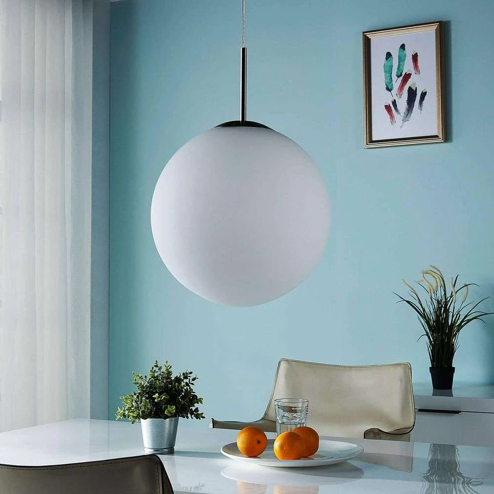 B-Ware Lindby Kugel Hängeleuchte Marike Pendelleuchte Deckenlampe Lampe E27 Opalglas10