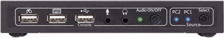 Speaka Professional 2 Port KVM Umschalter HDMI USB 1920x1080 3840x2160 Pixel