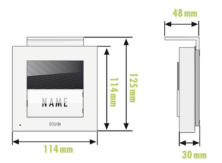 m-e modern-electronics ADV-1010 W Vistadoor Audio-Außenstation Türsprechanlagen