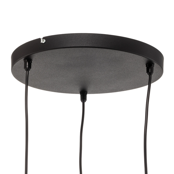 Pendelleuchte Helen Hängeleuchte Hängelampe Lampe Rund Schwarz Gold Dreiflam850 B-Ware - 5902349228846
