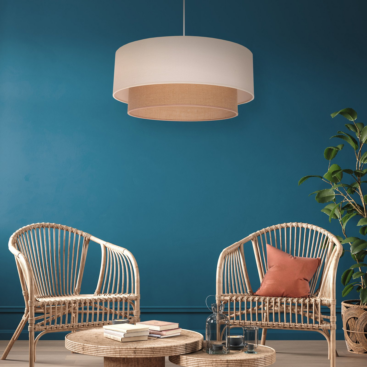 B-Ware Hängeleuchte Boho Hängelampe Pendelleuchte Leuchte Deckenleuchte Lampe Led ø690