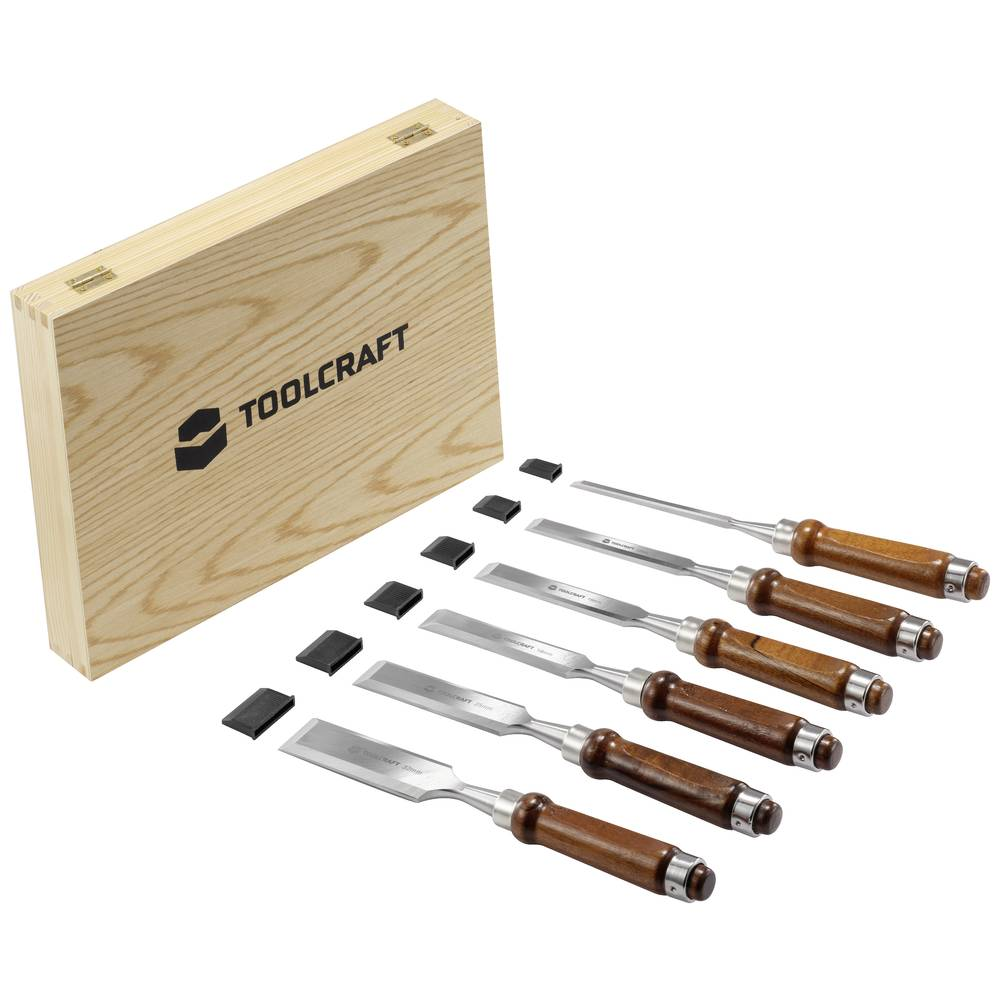 B-Ware Toolcraft 6 Tlg. To 7873785 Holzmeißel Meißel Meißelset Zimmermannsbeitel Beitel