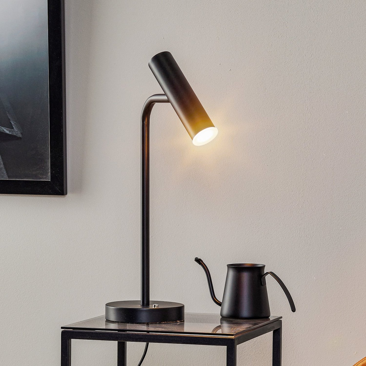 Schöner Wohnen Stina Led Tischlampe Tischlampe Leuchte Lampe Led 6,5 W Schwarz B-Ware