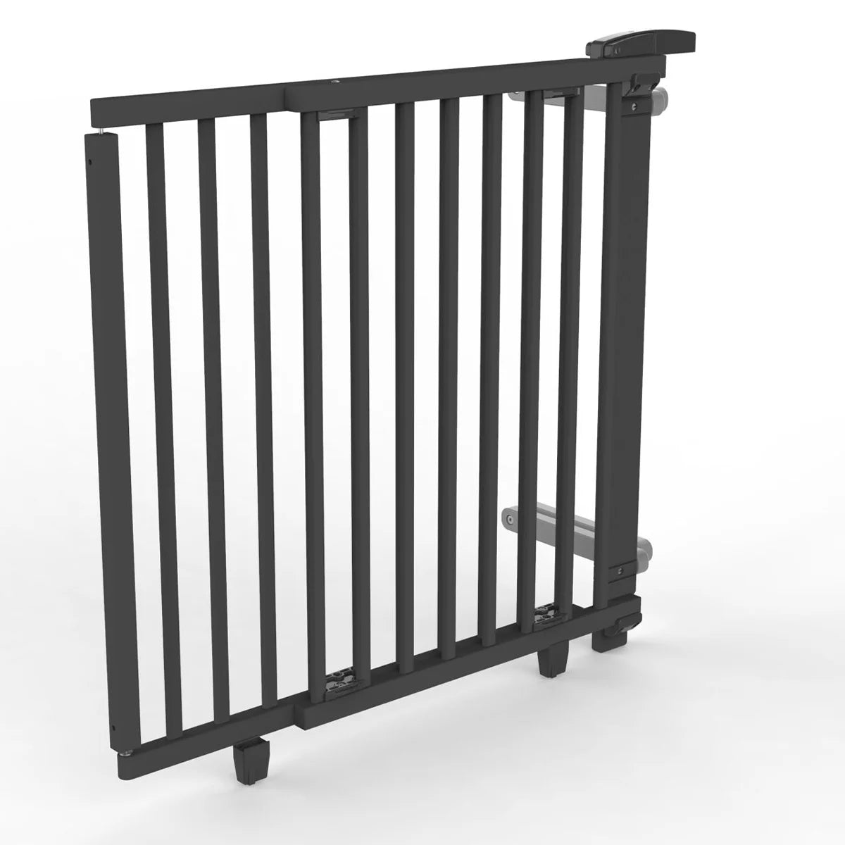 Geuther by reer Treppenschutzgitter Treppengeländer 93 - 135 cm Holz schwarz126 - 4010221096771
