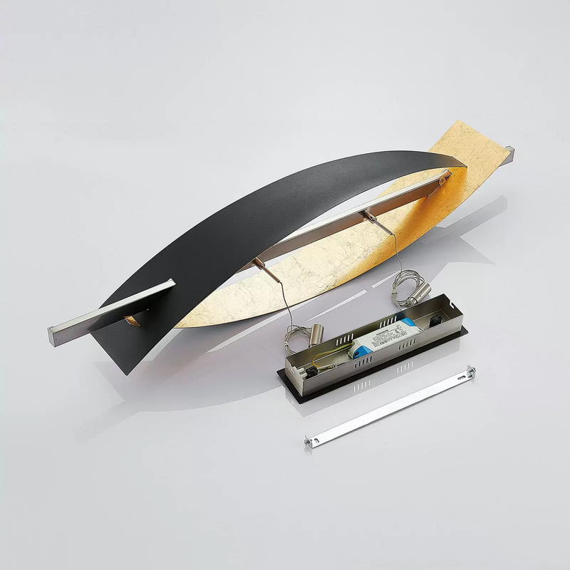 B-Ware Lucande LED-Hängeleuchte Marija Pendelleuchte Leuchte Blende senkrecht schwarz