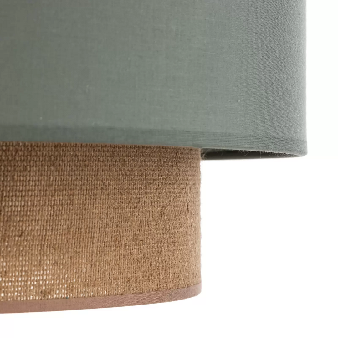 Hängeleuchte Boho ø 45 Cm 1flg. Salbeigrün/Jute Deckenleuchte Hängelampe Lampe B-Ware