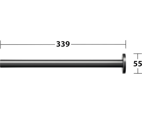 B-Ware Keuco Plan Black Handtuchhalter Handtuchhalterung Badstange Stange Halterung