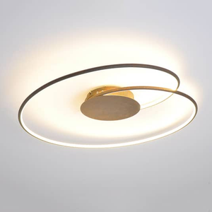 B-Ware Lindby Deckenlampe Deckenleuchte Led Joline Rost Braun Kunststoff Metall 74 Cm