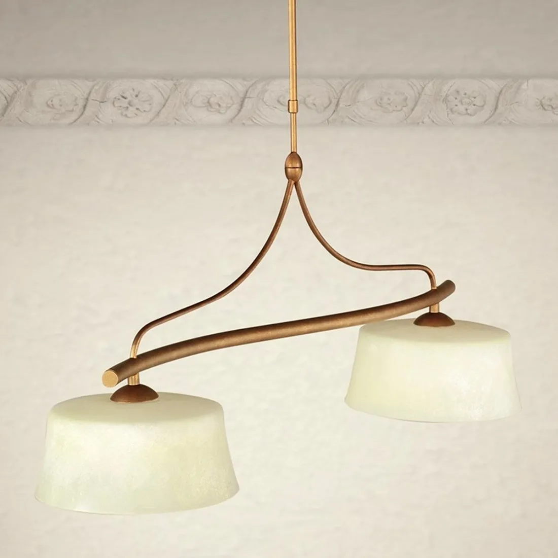Lam Srl Alessio Balken Hängeleuchte Hängelampe Lampe Leuchte Pendellampe Licht B-Ware - 8029398572205