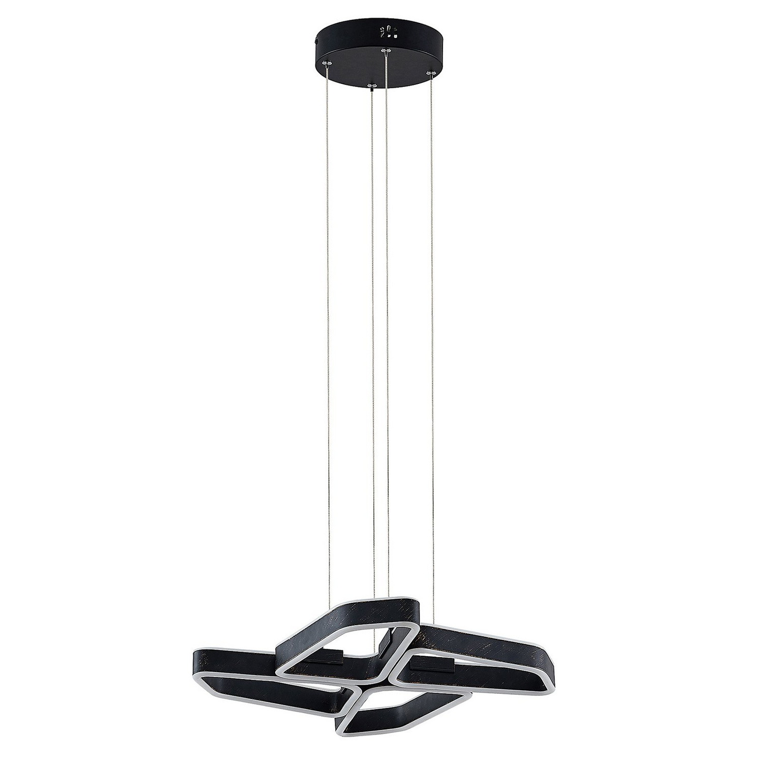 Lucande Quinn Led Hängeleuchte Hängeleuchte Deckenlampe Designlampe Schwarz Matt B-Ware - 4251911710960