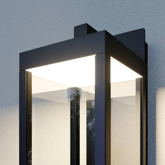 B-Ware Lucande Außenleuchte Wandlampe Led Außenlampe Dunkelgrau Bluetooth Lautsprecher