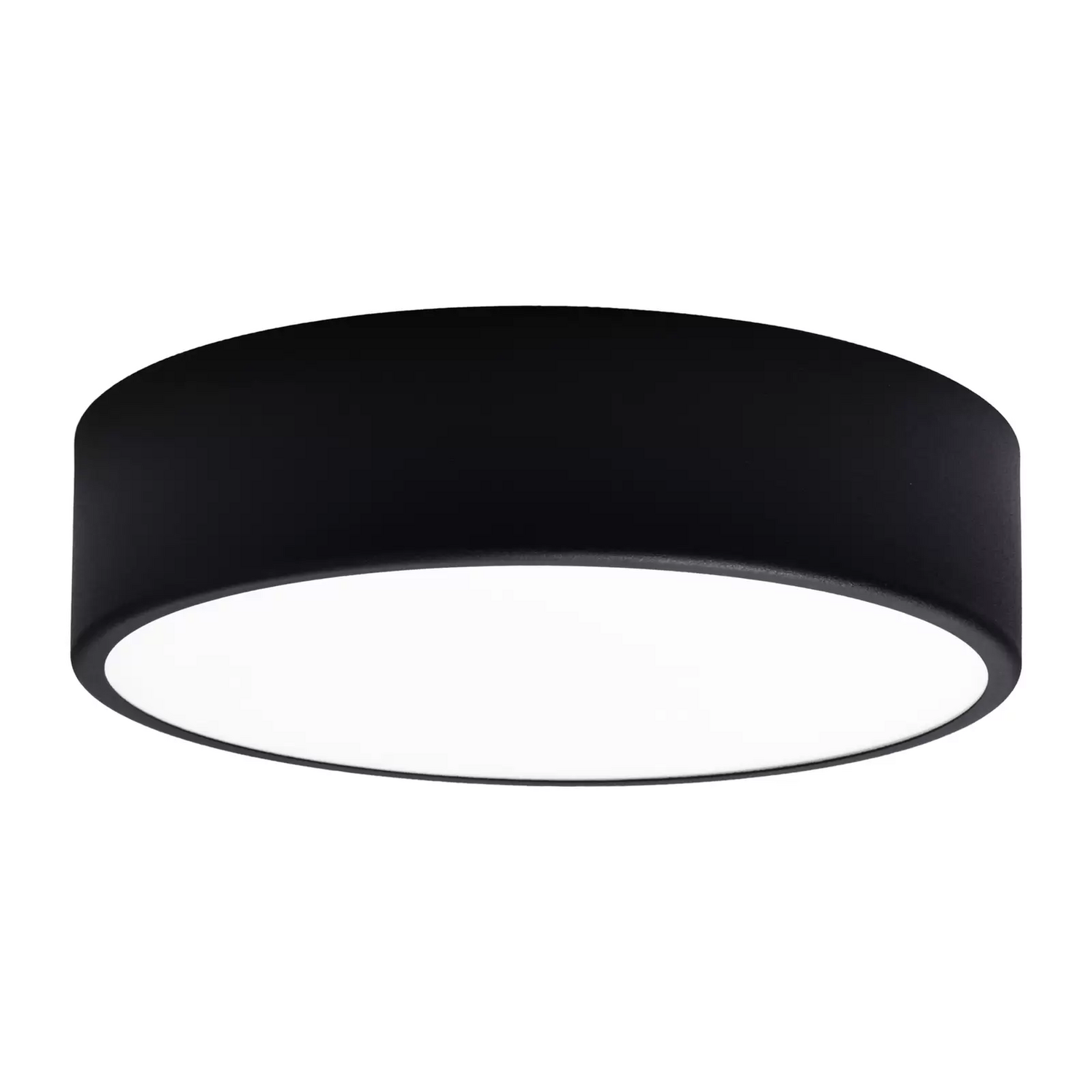 Plafonnier Cleo 300 IP54 Ø 30 cm noir, lampe de salon