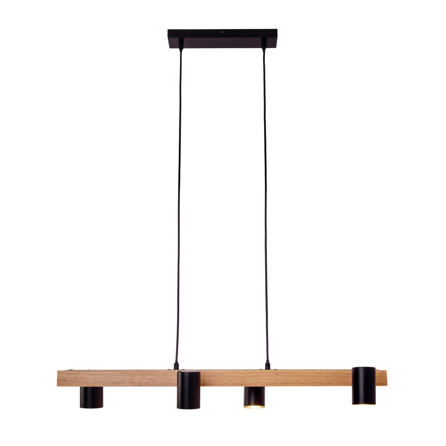 Näve Hängelampe Frida Mit Vier Spots Schwarz Holz Hell Deckenlampe Lampe Leuchte B-Ware - 4003222887646