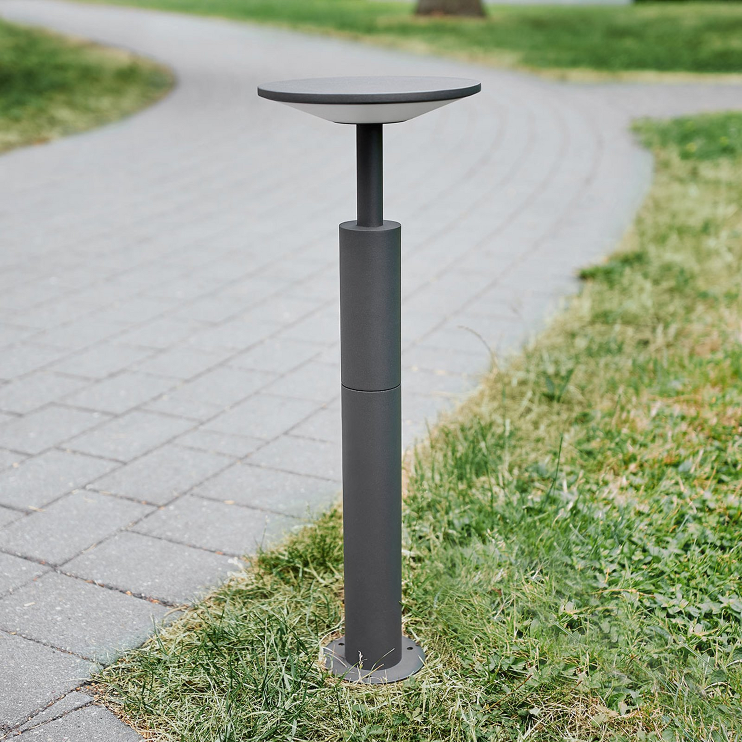 B-Ware Lucande Anthrazitfarbene Led Wegeleuchte Fenia Gartenleuchte Deko Wegelampe 615