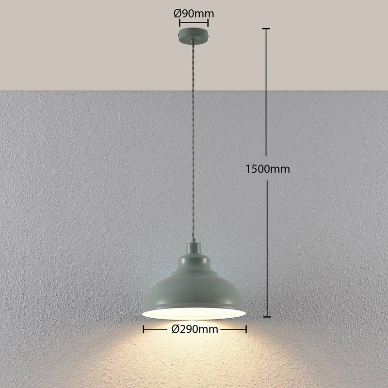 B-Ware Lindby Vintage Pendelleuchte Lampe Leuchte Pendelleuchte Albertine Metall B732
