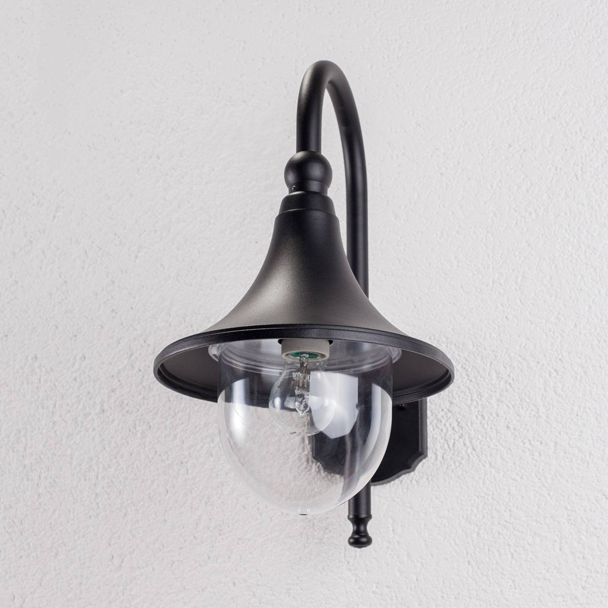 Lindby Außenwandleuchte Daphne Außenlampe Wandleuchte Lampe Leuchte E27 schwarz - 6291106556889