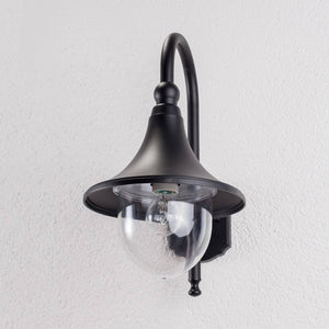 B-Ware Lindby Außenwandleuchte Daphne Außenlampe Wandleuchte Lampe Leuchte E27 schwarz