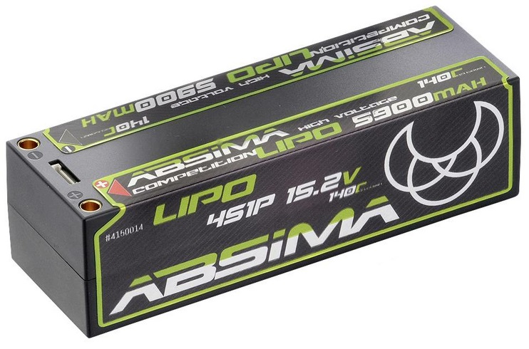 Absima Modellbau-Akkupack 15.2 V 5900 mAh Zellen-Zahl: 6 Hardcase 5 mm T-Buchse