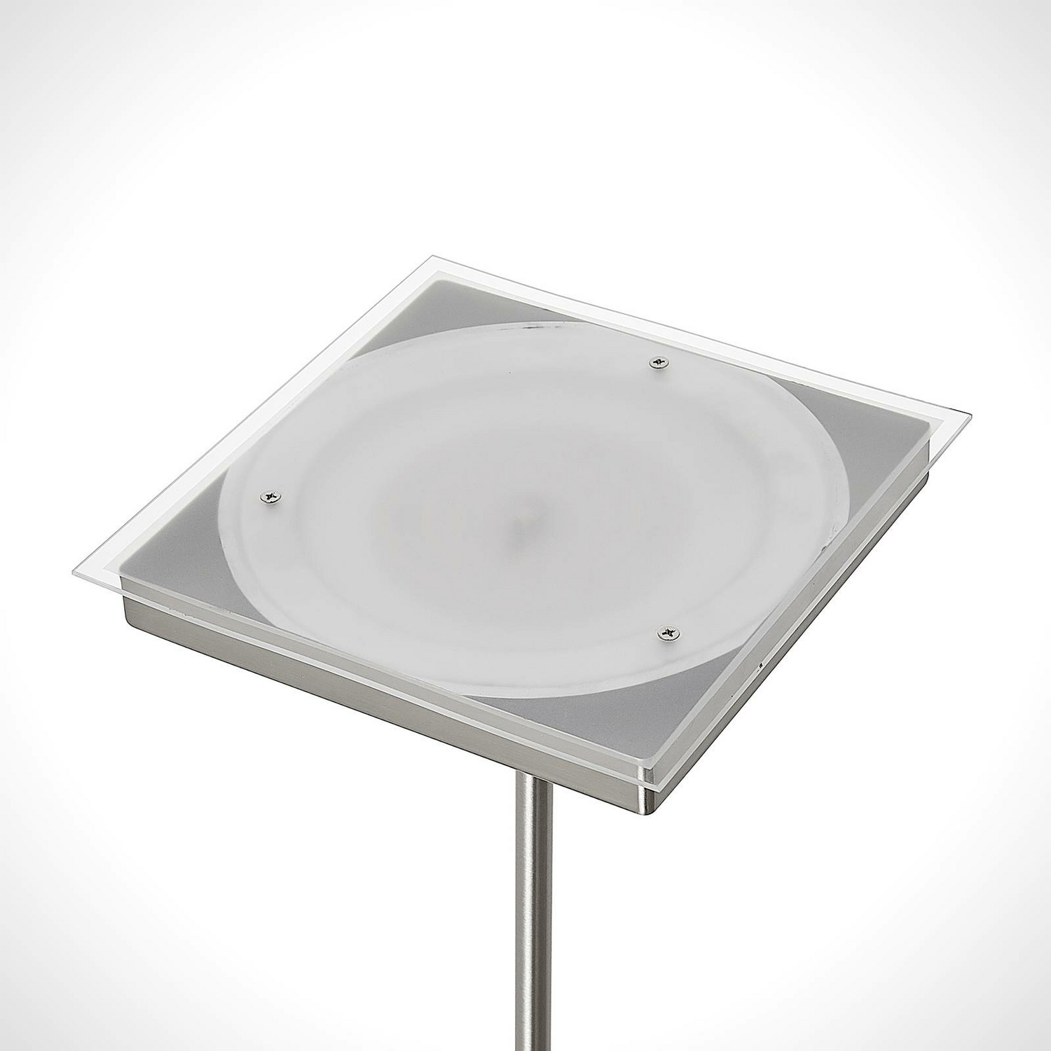 B-Ware Lindby Sumani Led Stehleuchte Stehlampe Standleuchte Standlampe Eckig Nickel