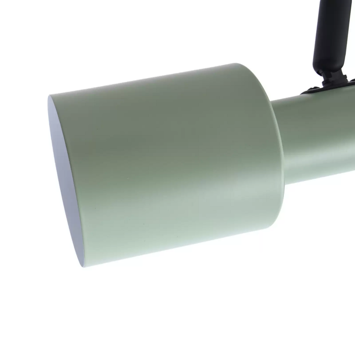 Lindby Deckenstrahler Ovelia, grün/schwarz lang Deckenlampe Strahler Lampe E27