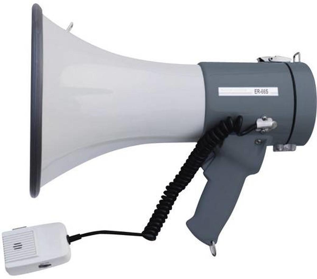 Microphone mégaphone professionnel Spea Ka ER 66 S avec sangle (produit d'occasion).