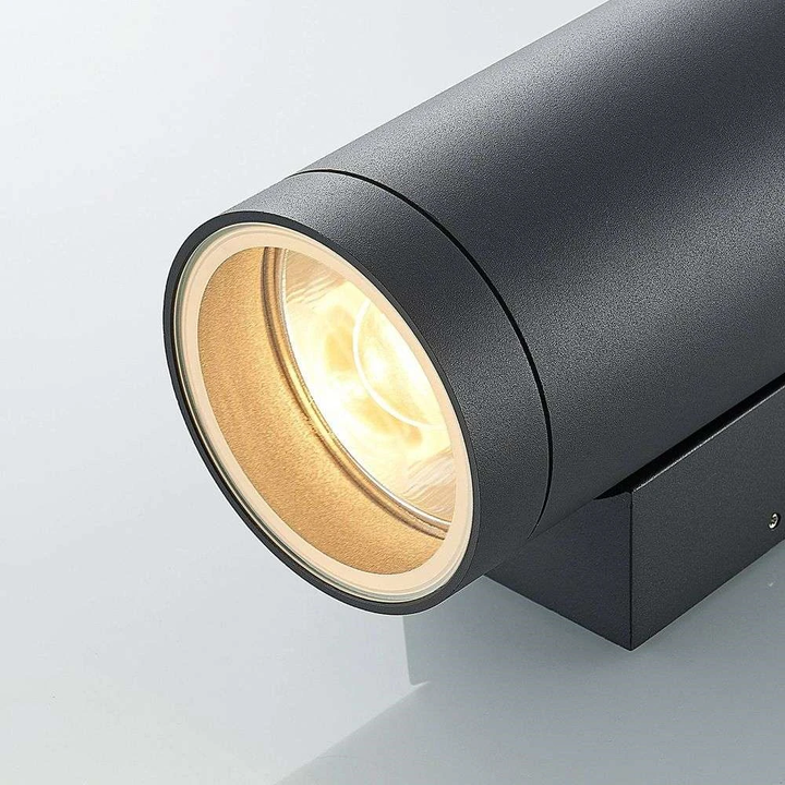 Lucande Thomke Außenwandleuchte Wandleuchte Außenleuchte Lampe E27 2flammig Ip65 B-Ware