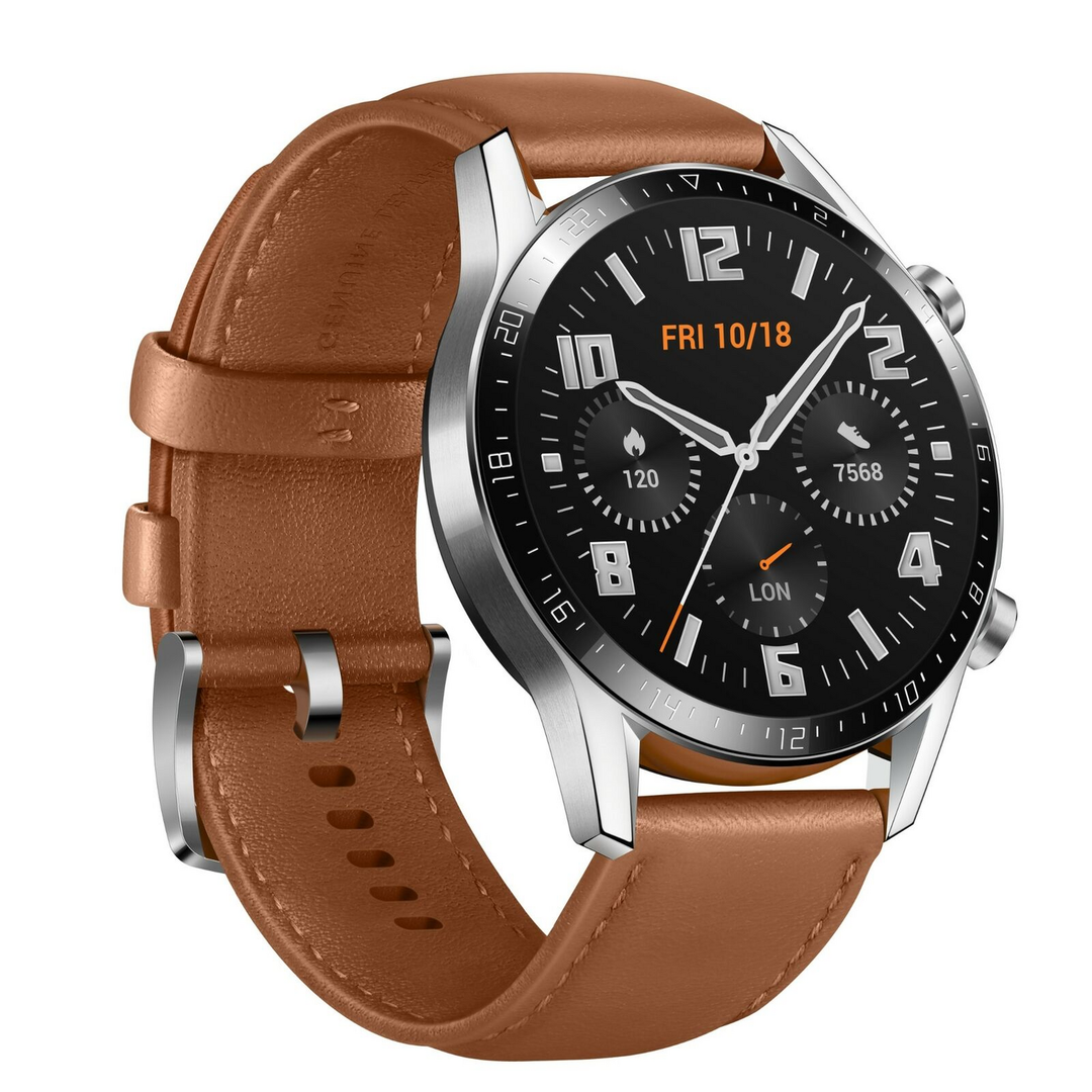 HUAWEI Watch GT 2 Classic Pebble Brown 46mm Uhr Armbanduhr DEMOARTIKEL