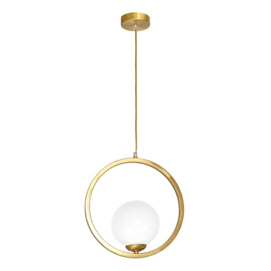Euluna Hängeleuchte Hängeleuchte Lampe Leuchte Vienna Opalglas Messing 1 Flam918 B-Ware - 5902693755739