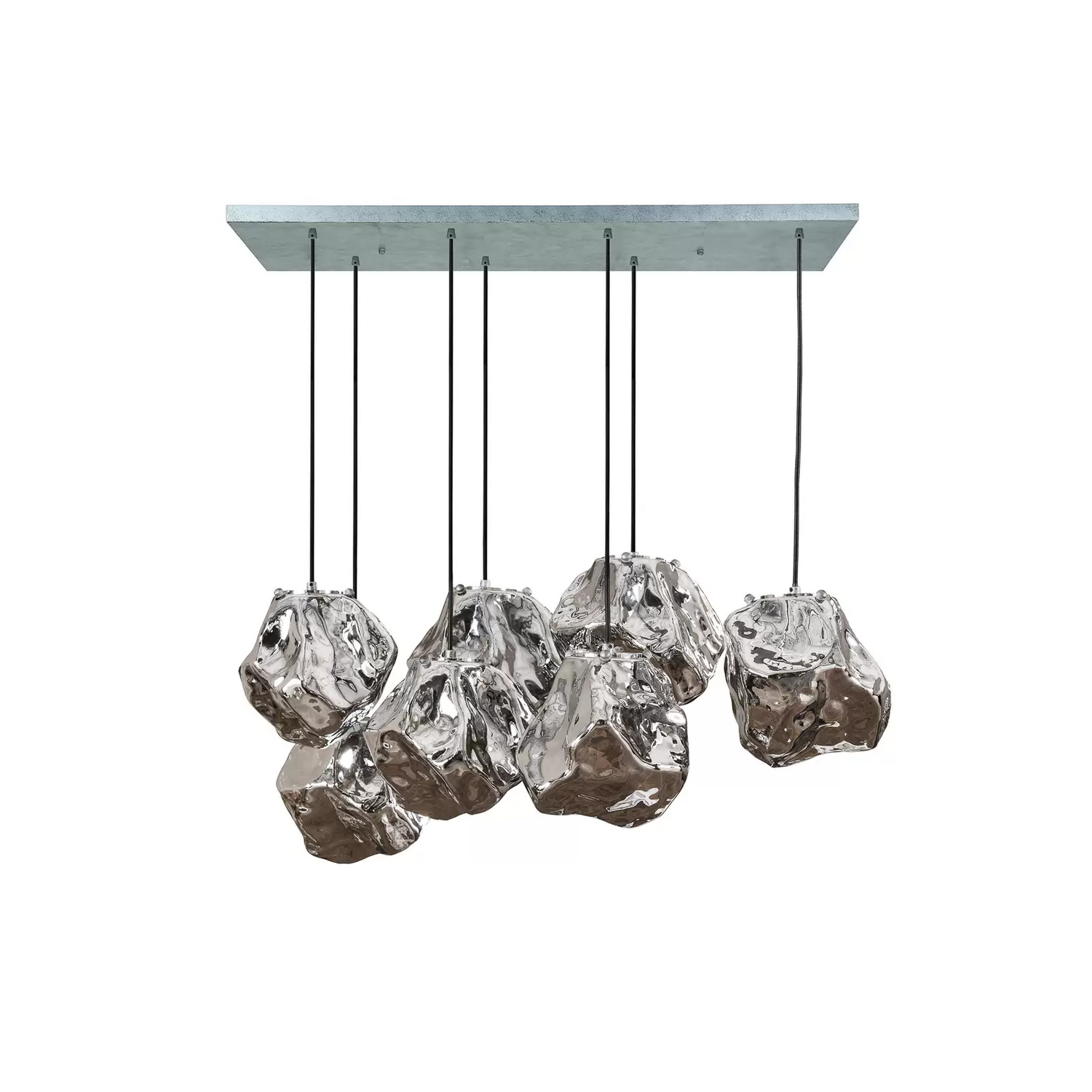 B-Ware Hängeleuchte Guldenthal Glasschirme Siebenflammig Pendelleuchte Leuchte Spot E27