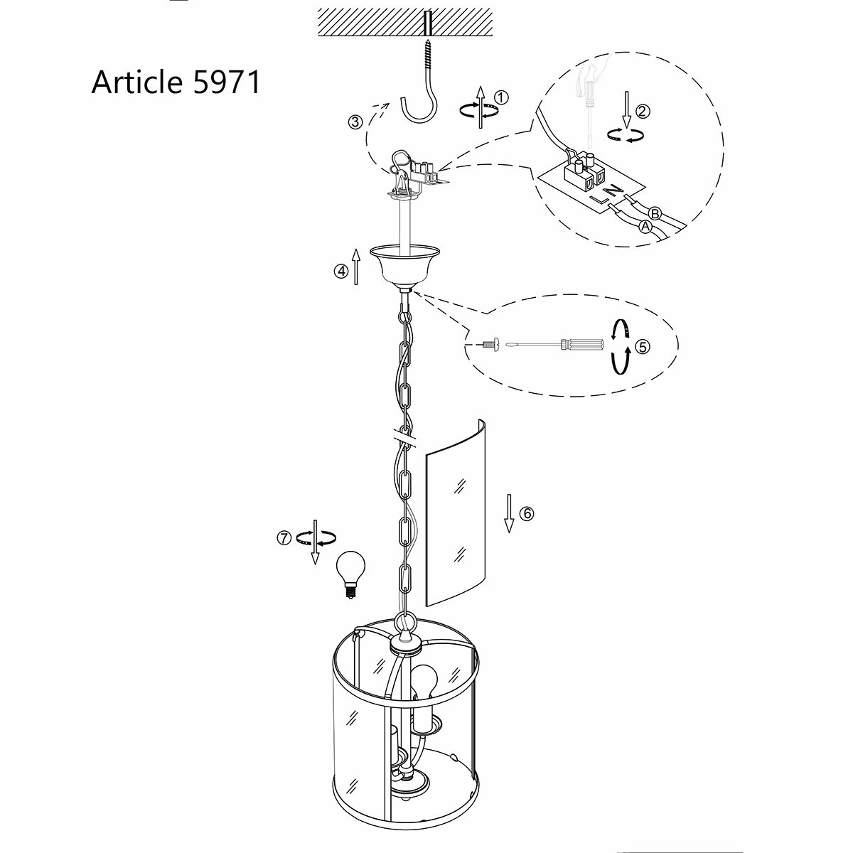 Suspension Steinhauer Pimpernel, plafonnier, lampe suspendue, luminaire, culot E14, produit d'occasion 