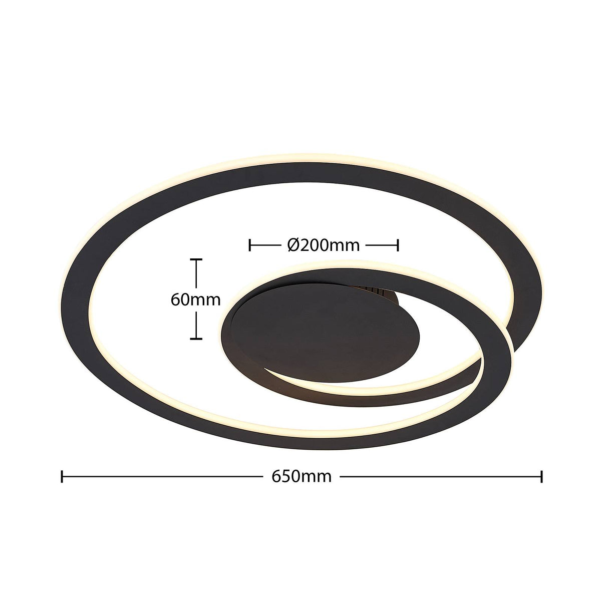 Lindby Favio LED-Deckenleuchte Deckenlampe Lampe Leuchte LED dimmbar Ø 66 cm336 - 4251096587593