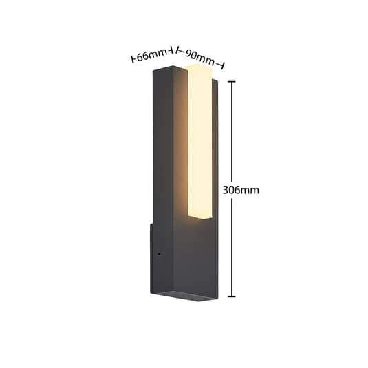 Lucande Virgalia Led Außenwandleuchte Lampe Leuchte Wandleuchte Ip658,6 W Grau B-Ware
