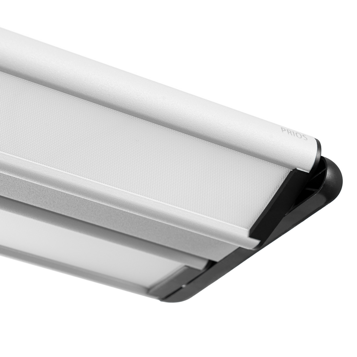 Prios LED-Hängeleuchte Zyair Leuchte silber Aluminium 5700lm dimmbar