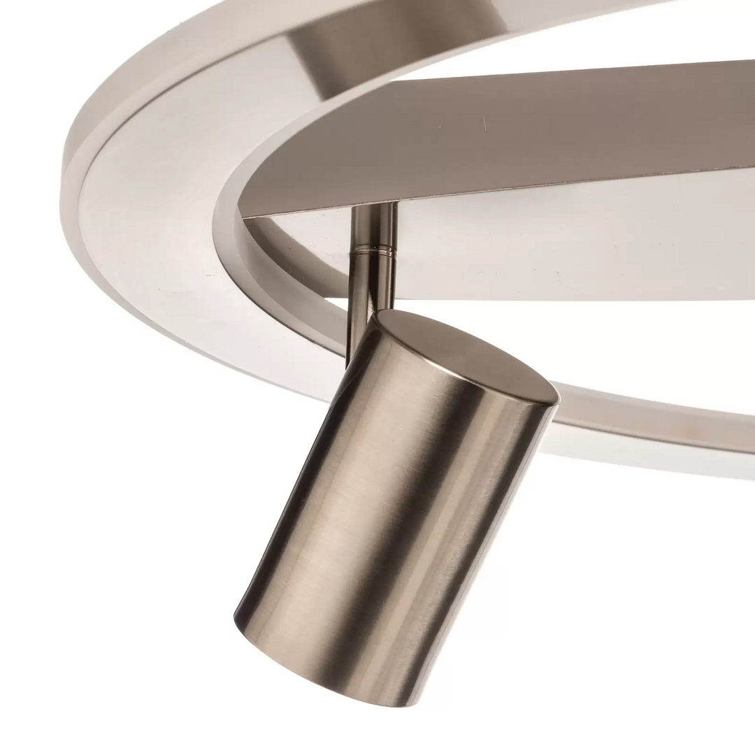 Deckenlampe LED Deckenleuchte Lampe 4-flammig nickel Lindby Berisha warmweiß