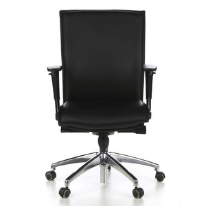 B-Ware hjh OFFICE MURANO 10 Luxus Chefsessel Schwarz Drehstuhl Bürostuhl Arbeitsstuhl