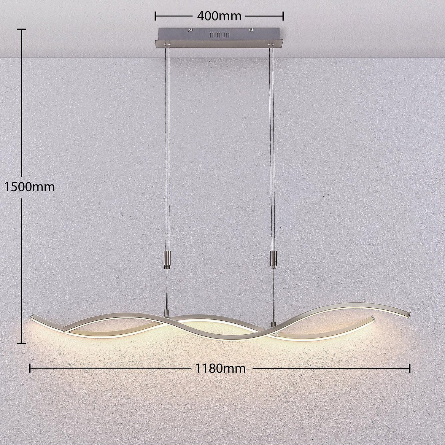 Lucande Mairia Led Hängeleuchte Deckenlampe Wohnzimmerleuchte Pendelleuchte 650 B-Ware - 4251096572056