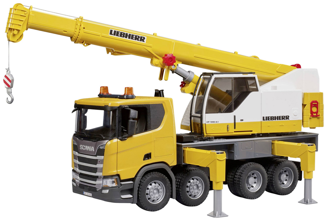 Bruder Scania Super 560 R Liebherr Kran Lkw Fertigmodell Kranmodell Spielzeug B-Ware