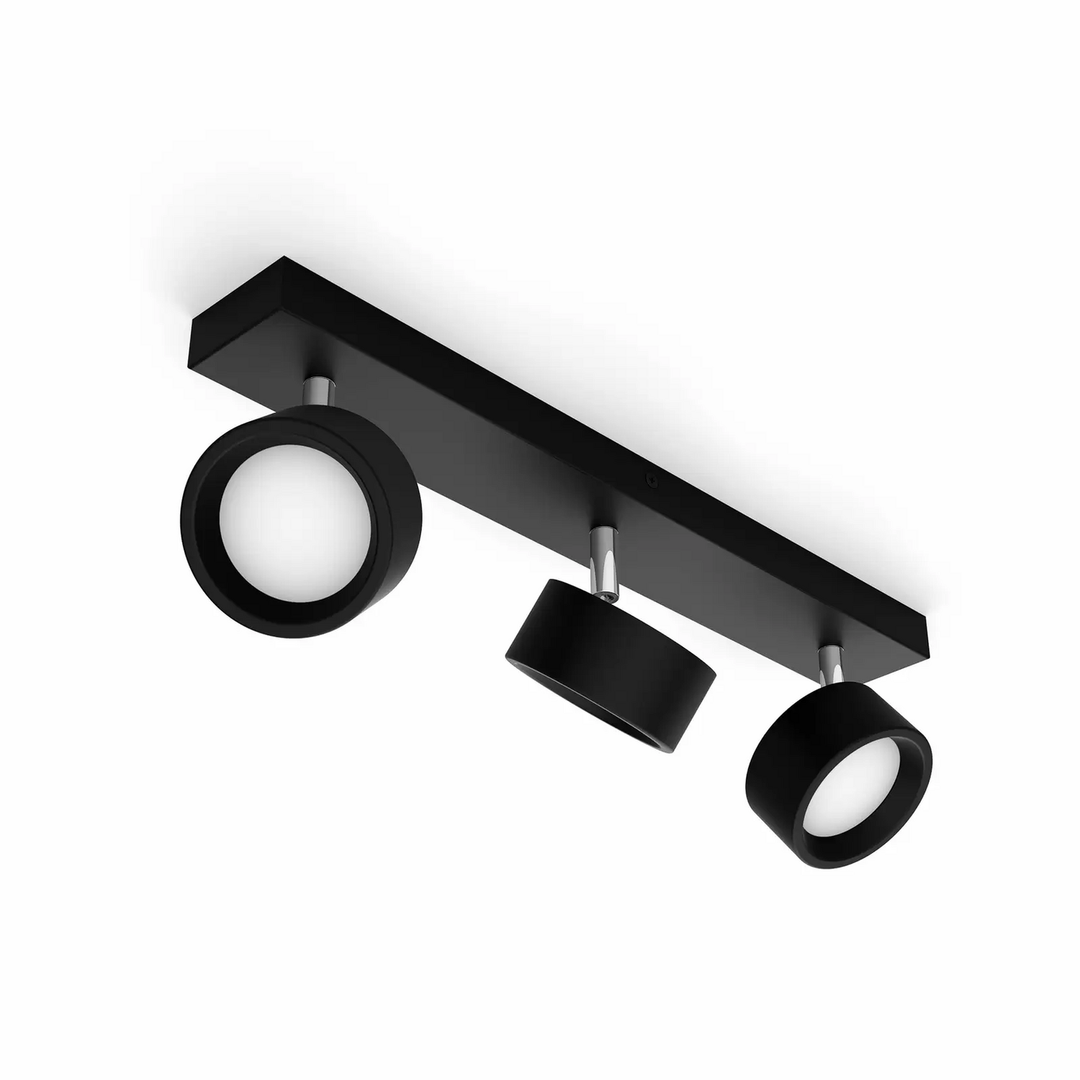 Philips Bracia LED-Deckenspot dreiflammig schwarz Deckenlampe Deckenleuchte Spot