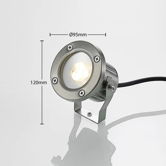 B-Ware Lindby Led Außenstrahler Außenlampe Lampe Leuchte Mathis Erdspieß Ip65 Edelstahl