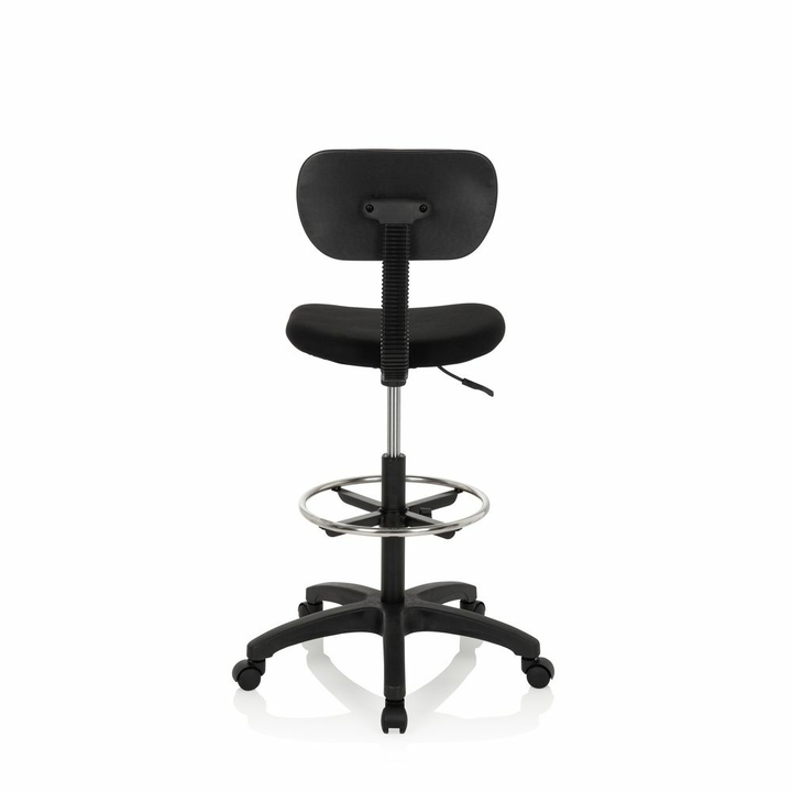 hjh OFFICE Arbeitsstuhl Counterstuhl TOP WORK 05 Arbeitshocker schwarz Stoff