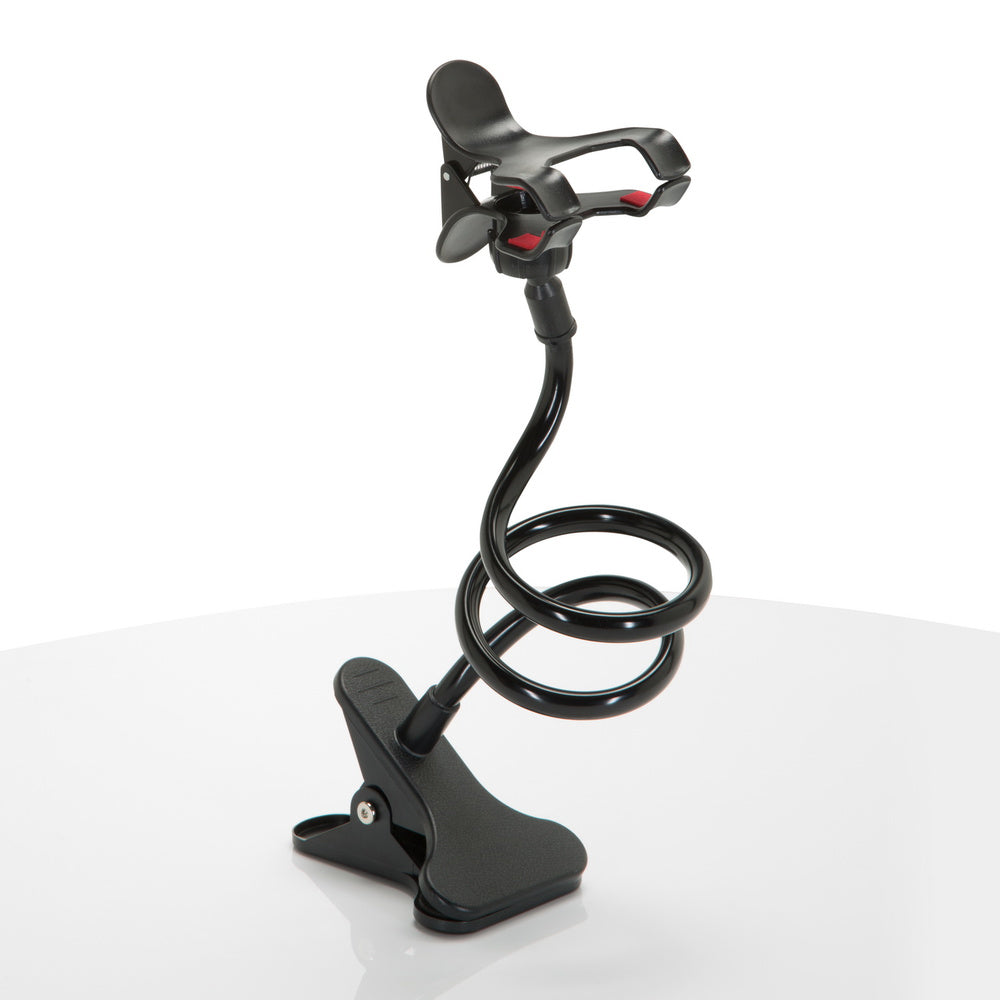 hjh OFFICE Handyhalterung FLEXMOBI Klemmfuß / Schwanenhals ABS Kunststoff - 4064323013204