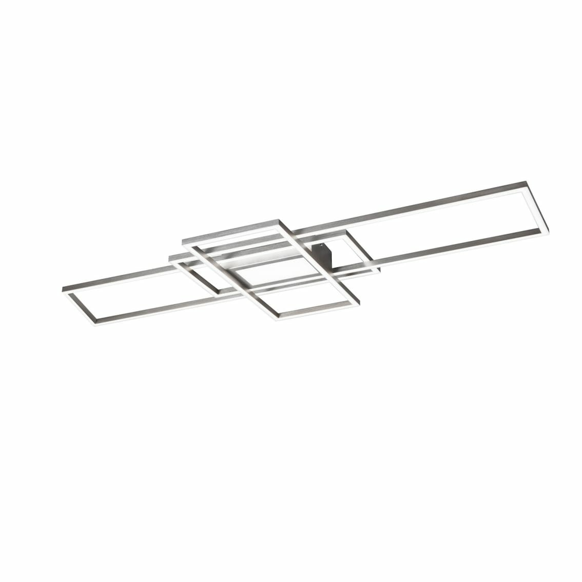 B-Ware Trio Cct Led Deckenlampe Irvine Deckenlampe Lampe Nickel 105 X 6,5 X 42 Cm