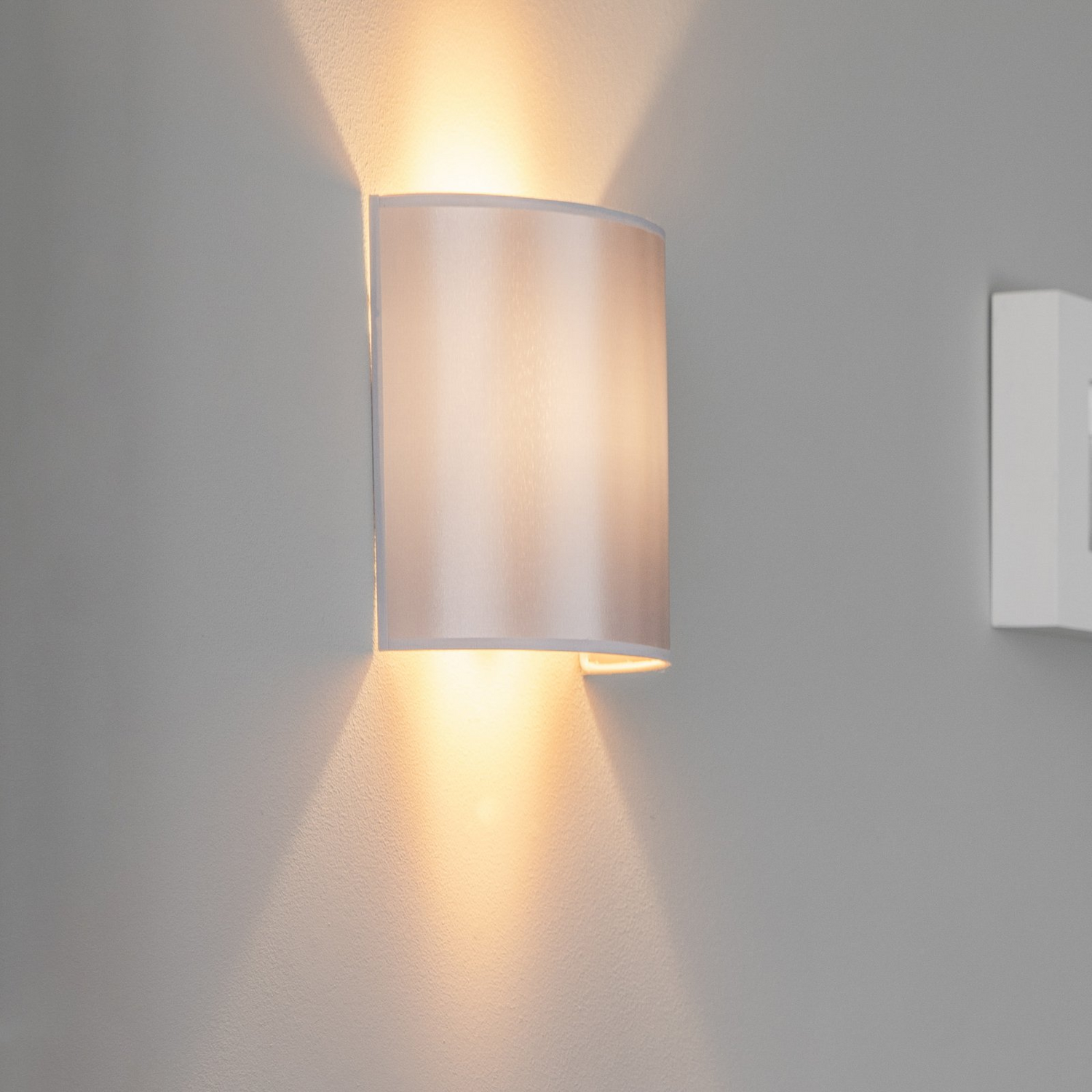 Euluna Wandleuchte Satin Aus Atlas Silber Gold Wandlampe Lampe Leuchte Spot B-Ware