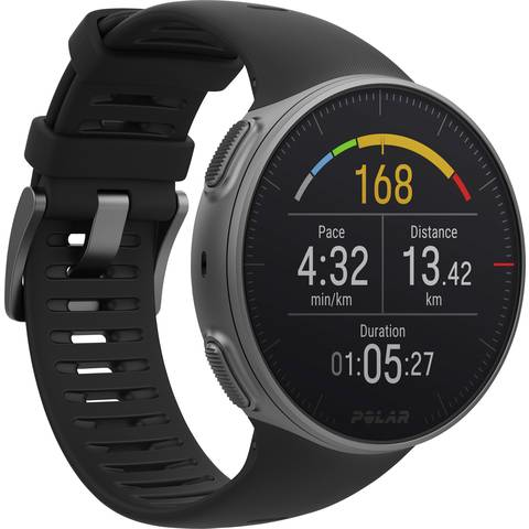 Polar Vantage V Smartwatch M/L Herzfrequenz Sensor Fitness Tracker Uhr Schwarz