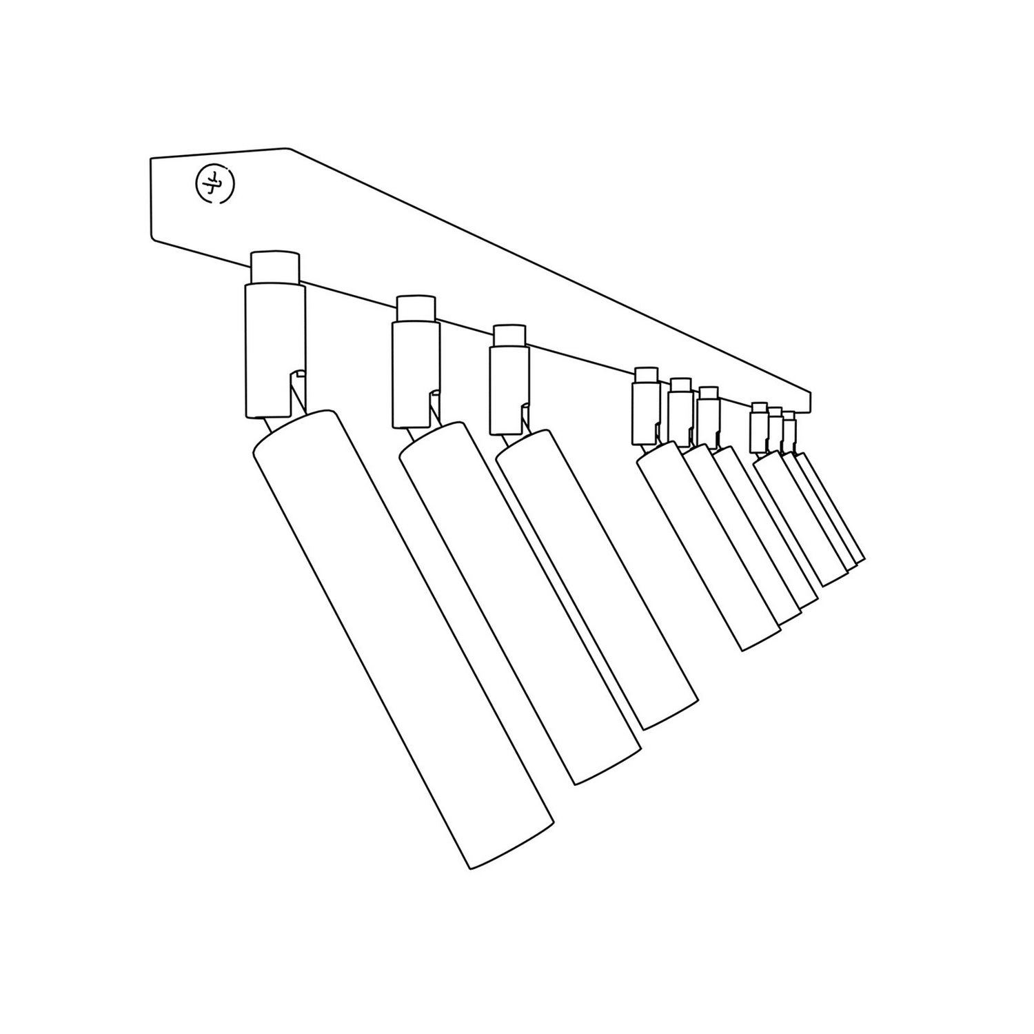Deckenlampe Ivi, 9 Flammig 116 Cm Lang Schwarz Metall G9 Deckenleuchte Lampe B-Ware - 5901738929623