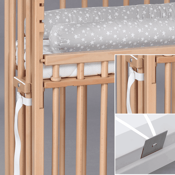 B-Ware Babybay Boxspring Beistellbett Comfort Plus Babybett Stillbett Bett Kinderbett