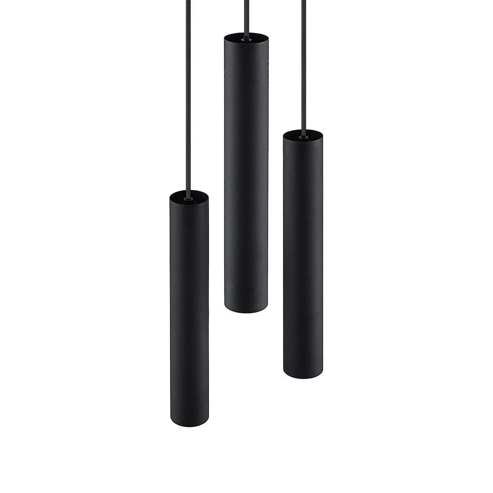 B-Ware Lindby Joffrey Hängeleuchte Pendelleuchte Deckenlampe Lampe 3 Flammig Schwarz