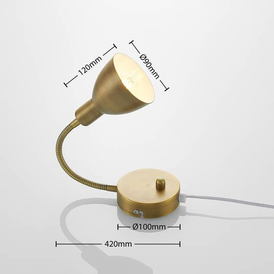 Lindby Amrei Wandlampe Wandleuchte Wandlicht Leuchte Lampe dimmbar altmessing