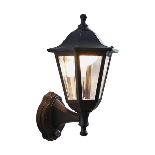 Lindby Lavo LED-Außenwandlaterne Außenwandleuchte Lampe Gartenleuchte schwarz300