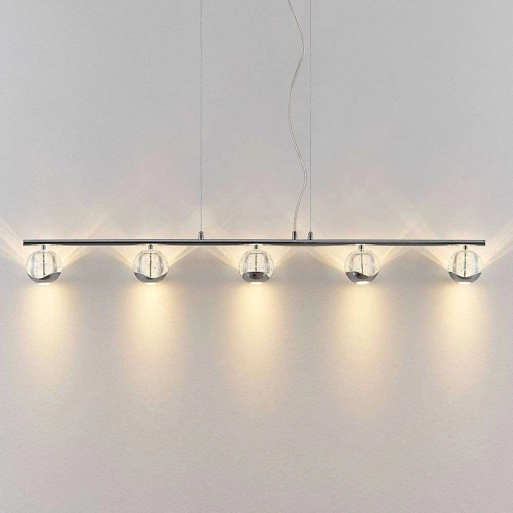 Lucande Kilio Led Hängeleuchte Hängeleuchte Hängelampe Leuchte 5 Flammig Chrom B-Ware - 4251911744002